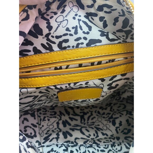 Jessica Simpson Mustard Large Mackenzie Double Handle Crossbody/Satchel - Picture 7 of 9
